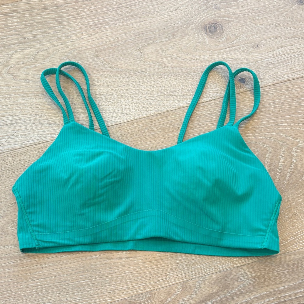 lululemon athletica Teal Ribbed Bra